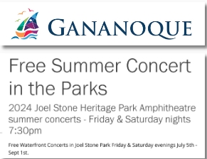 Gananoque 2024 Waterfront Concert